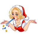 🤷‍♀️-Santa Girl, Telegram Sticker