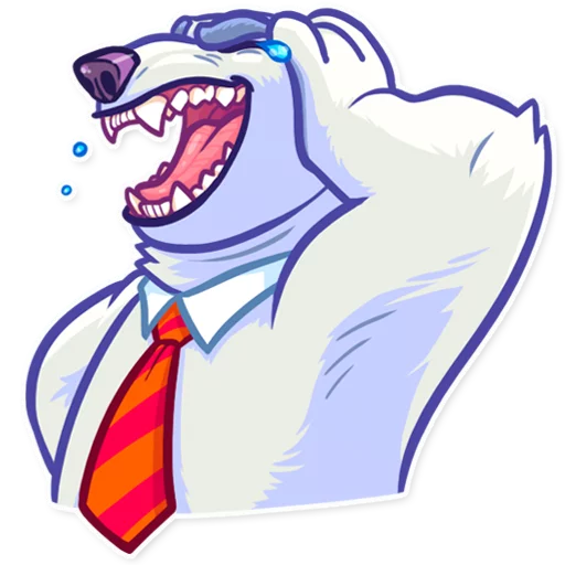 Sarcastic Polar Bear, telegram sticker