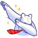 🕺-Sarcastic Polar Bear, Telegram Sticker