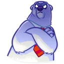 😡-Sarcastic Polar Bear, Telegram Sticker