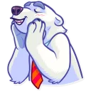 ☺️-Sarcastic Polar Bear, Telegram Sticker