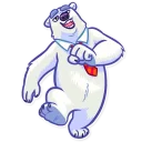 🚶-Sarcastic Polar Bear, Telegram Sticker