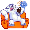 🍦-Sarcastic Polar Bear, Telegram Sticker