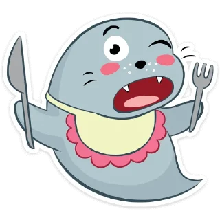 🍽-Sonya the seal, Telegram Sticker