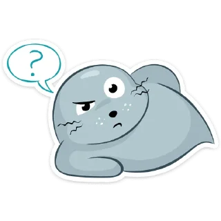 🤨-Sonya the seal, Telegram Sticker