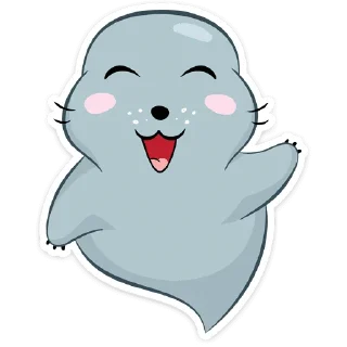 👋-Sonya the seal, Telegram Sticker