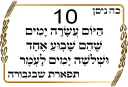 ✡-Sefirat Haomer by @JewishStickers, Telegram Sticker