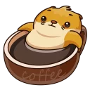 ☕️-Анимированный Сеня, Telegram Sticker