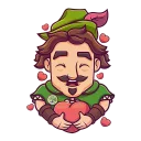 ❤️-Share Wood, Telegram Sticker