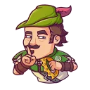 👑-Share Wood, Telegram Sticker