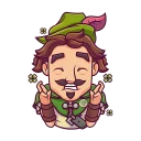 🍀-Share Wood, Telegram Sticker