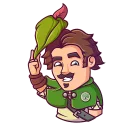 👋-Share Wood, Telegram Sticker