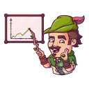 📈-Share Wood, Telegram Sticker
