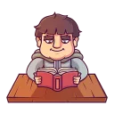 📖-Share Wood, Telegram Sticker