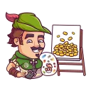 🖍-Share Wood, Telegram Sticker
