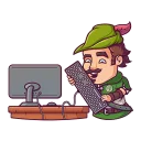 💻-Share Wood, Telegram Sticker