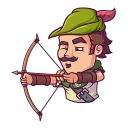 🏹-Share Wood, Telegram Sticker