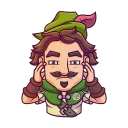 😯-Share Wood, Telegram Sticker