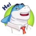 👋-Shark Boss, Telegram Sticker