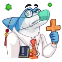 🦠-Shark Boss, Telegram Sticker