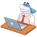 🤯-Shark Boss, Telegram Sticker