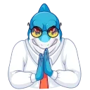 😈-Shark Boss, Telegram Sticker