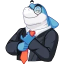 😏-Shark Boss, Telegram Sticker