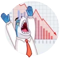 😨-Shark Boss, Telegram Sticker