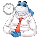 ⏳-Shark Boss, Telegram Sticker