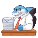 😤-Shark Boss, Telegram Sticker