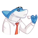 ☕️-Shark Boss, Telegram Sticker