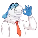 👌-Shark Boss, Telegram Sticker
