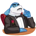 😐-Shark Boss, Telegram Sticker