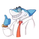 👍-Shark Boss, Telegram Sticker
