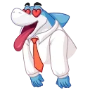 😍-Shark Boss, Telegram Sticker