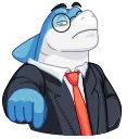 👇-Shark Boss, Telegram Sticker