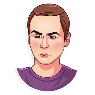 😑-SheldonLeeCooper, Telegram Sticker