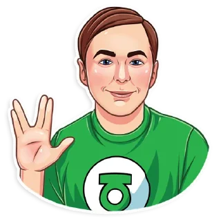 🖖-SheldonLeeCooper, Telegram Sticker