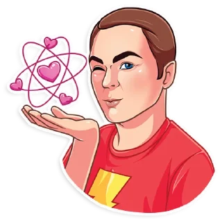 😘-SheldonLeeCooper, Telegram Sticker