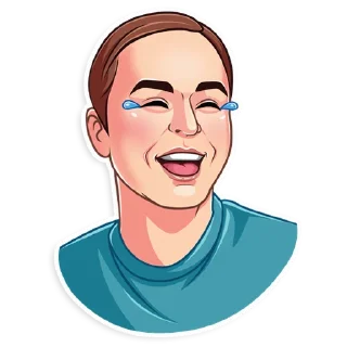 😂-SheldonLeeCooper, Telegram Sticker