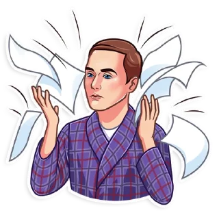 😤-SheldonLeeCooper, Telegram Sticker