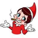 🤷-Elf on The Shelf, Telegram Sticker