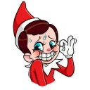 👌-Elf on The Shelf, Telegram Sticker