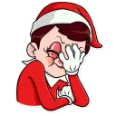 🤦-Elf on The Shelf, Telegram Sticker