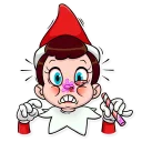 😨-Elf on The Shelf, Telegram Sticker