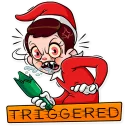 😡-Elf on The Shelf, Telegram Sticker