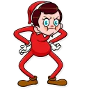 😠-Elf on The Shelf, Telegram Sticker