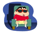 😎-Shin Chan, Telegram Sticker