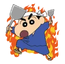🔥-Shin Chan, Telegram Sticker