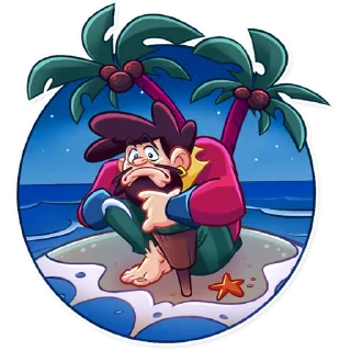 😞-Shiver Me Timbers, Telegram Sticker